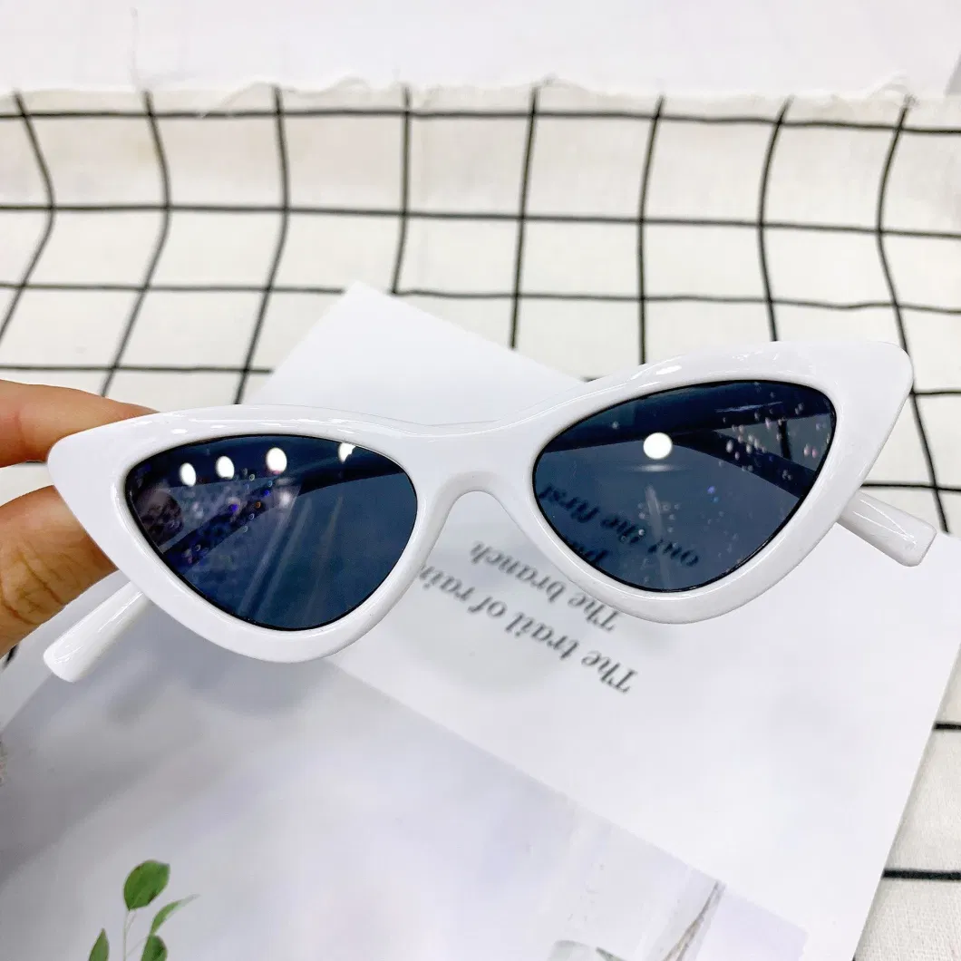 New Fashion Small Frame Cat Eye Kids Baby Girls Plastic Cute Sunglasses