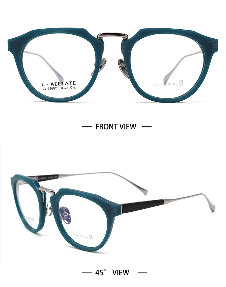 Fashion Italy Design Spectacles Eyewear Cellulose Acetate Eyeglass Optical Frame