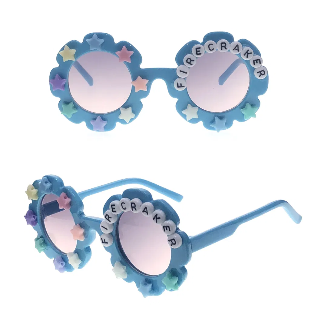 New Design Colorful Decoration Kids Fashion Sunglasses