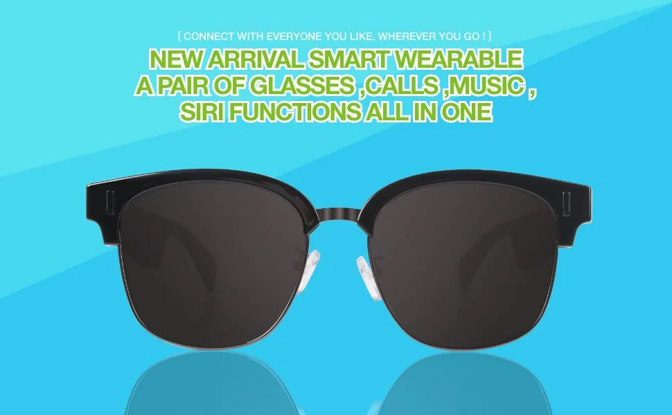 Dual Speakers Eyeglasses Outdoor Sport Hands-Free Calling Music Voice Assistant Smart Sunglasses Eyewear