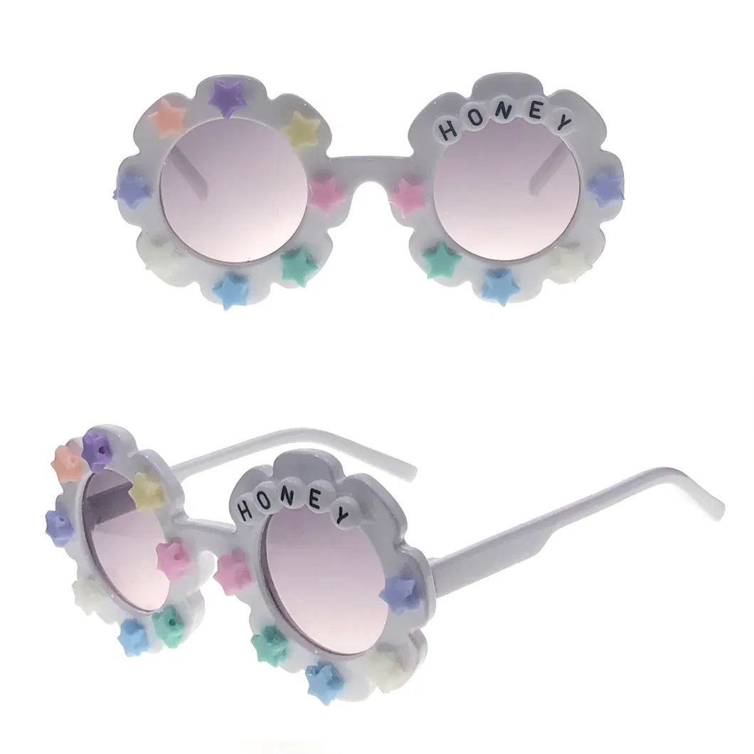 New Design Colorful Decoration Kids Fashion Sunglasses