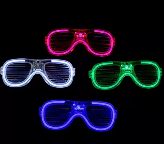 Leuchtende LED-Brille, preisgünstige Party-Konzert-LED-Sonnenbrille für Kinder