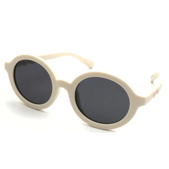 Hochwertige Kinder-Sonnenbrille, Vintage-Stil, für Babys, Kleinkinder, Mädchen, flexible Silikon-Kindersonnenbrille