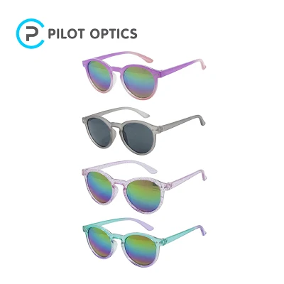 Pilot Optics Runde Kinder-Sonnenbrille mit individuellem Logo, heißer Verkauf